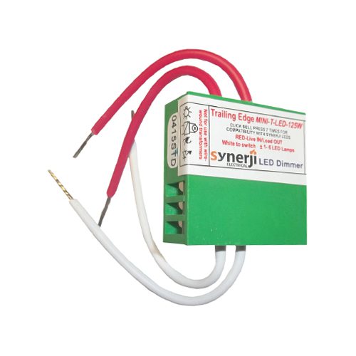 Synerji Shuttle LED Tactile Bell-Press Dimmer – 125W/500W, IP20