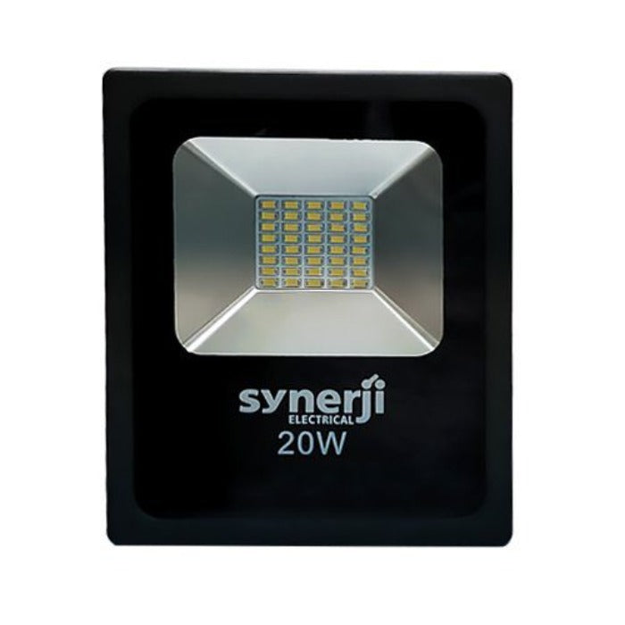 Synerji Slim LED Floodlight – 20W unit, front view