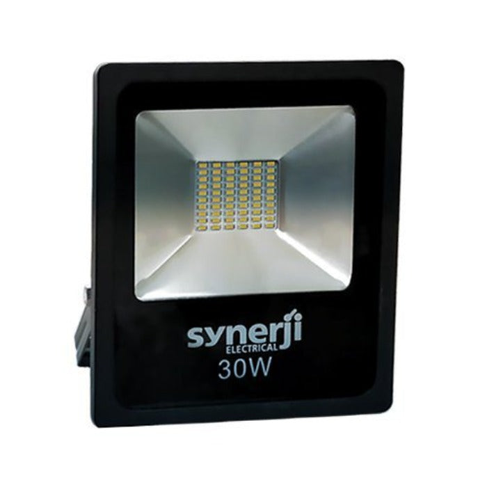 Synerji Slim LED Floodlight – 30W unit, front view