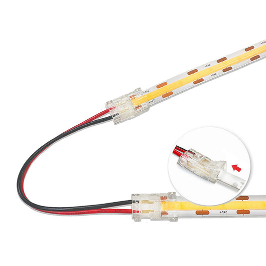 Synerji Strip-to-Strip Connector for 8mm COB & SMD LED Strip – 14cm Wire
